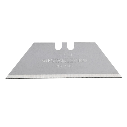STANLEY SKU 0-11-921 afbreekmesje, zilver, rechte snede, vooraanzicht, productfotografie.