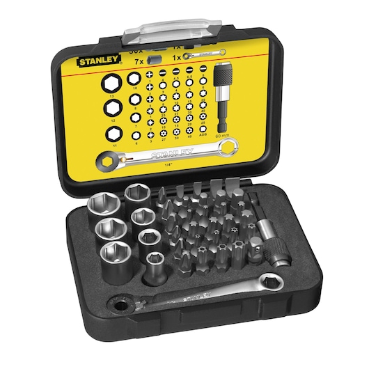 Bitset Expert Pro 1/4" - Ringsteeksleutel (40 delig)