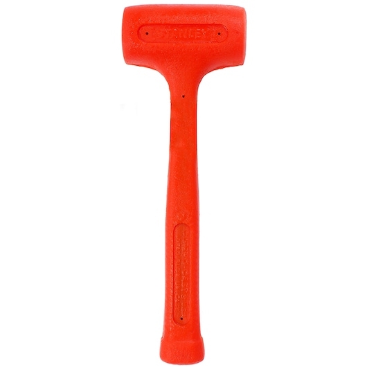 STANLEY 1-57-531 marteau anti-rebond orange, angle avant, manche texturé, photographie d’outil.
