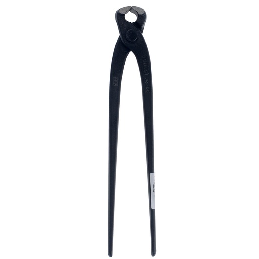Pince coupe à longs manches noire pour couper et saisir, présentée verticalement sur fond blanc.