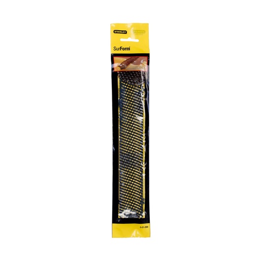 STANLEY 5-21-299 lame Surform en emballage de vente, photographie de face sur fond blanc.