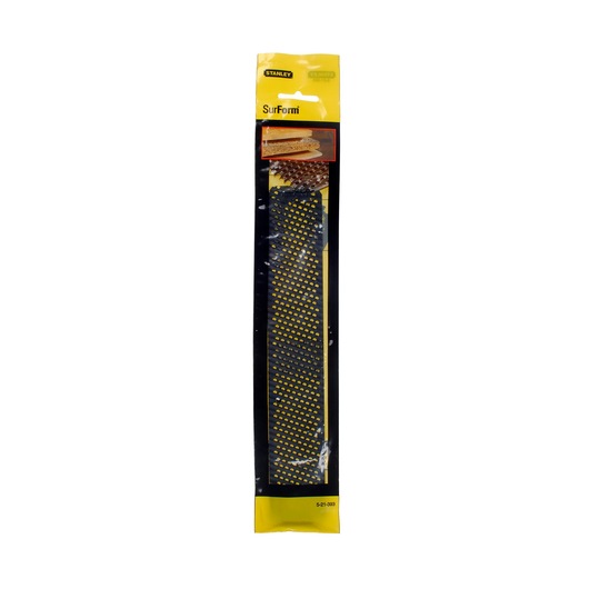 STANLEY 5-21-393 lame Surform en emballage de vente, vue de face sur fond blanc.