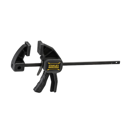 STANLEY FMHT0-83231 photographie du serre-joint FATMAX noir, vue latérale sur fond blanc.
