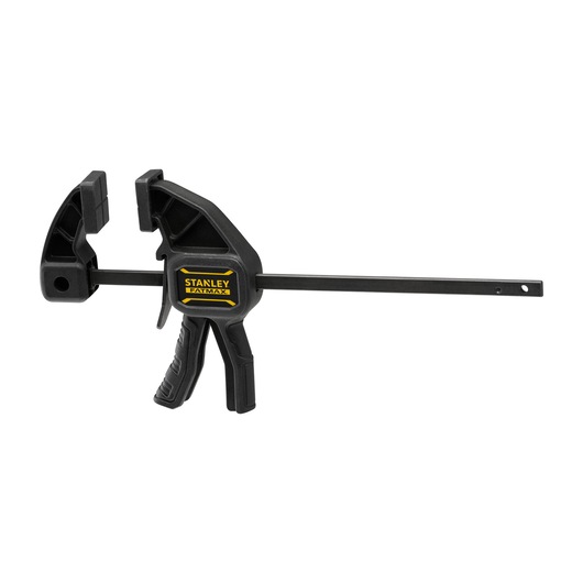 Stanley FMHT0-83231 photographie de pince à gâchette noire, angle latéral, logo jaune visible.