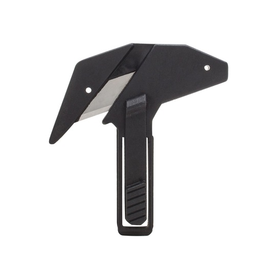 STANLEY FMHT10375-1 compact zwart hobbymes met hoekig design, op witte achtergrond, zijaanzicht.