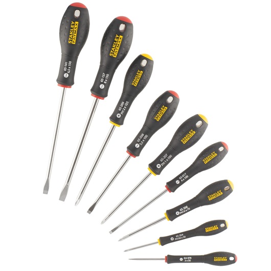 FATMAX Jeu de Tournevis 10 Pcs Mec/Elec/Ph/Testeur Tension
