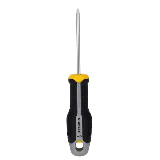 STANLEY FMHT65733-0 tournevis Phillips, manche noir et jaune, vue de face, outil à main.