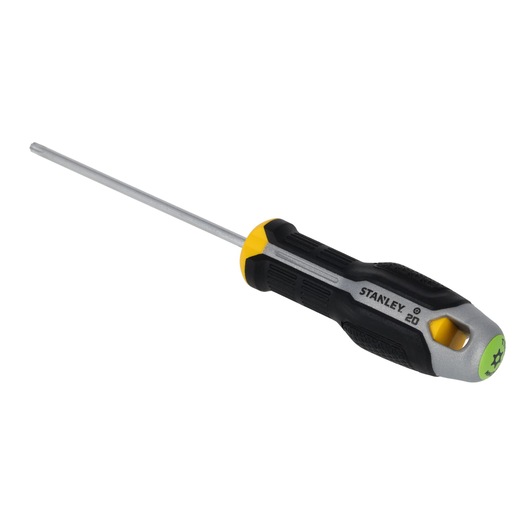 STANLEY FMHT65746-0 Torx-schroevendraaier, zwart en geel handvat, zijaanzicht, witte achtergrond.