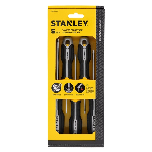 Jeu de tournevis inviolables Torx STANLEY® FATMAX® (5 pièces)