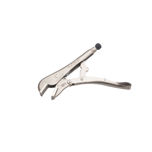 STANLEY FMHT84902-0 pince-étau métallique argentée, vue latérale sur fond blanc.