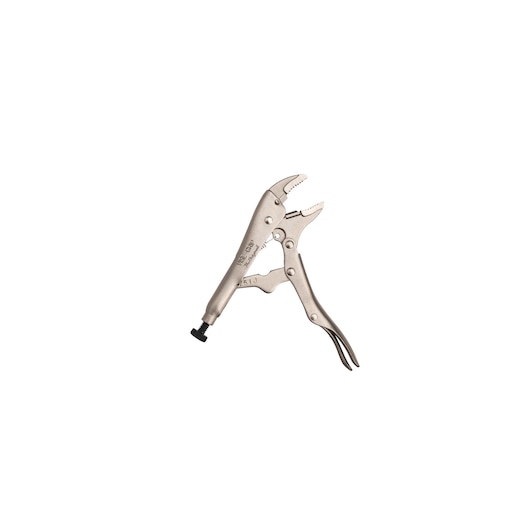 STANLEY FMHT84904-0 pince étau, finition argentée, vue latérale sur fond blanc.