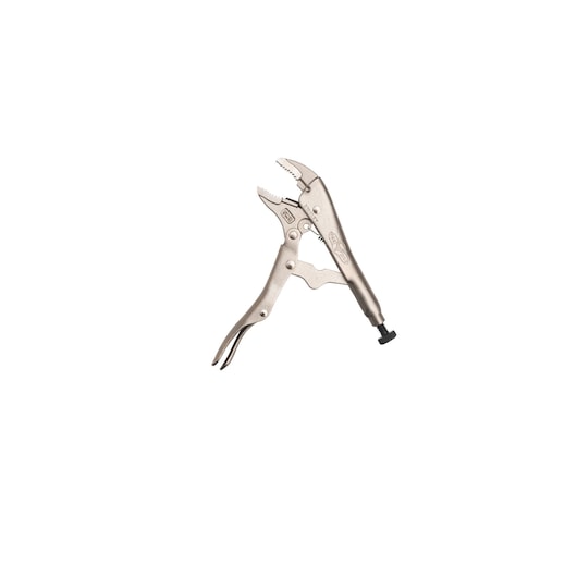 STANLEY FMHT84904-0 pince-étau à mâchoires courbes, finition argentée, vue latérale, catégorie outil à main.
