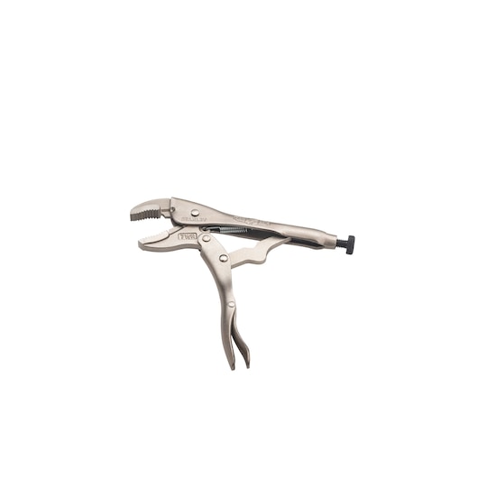 STANLEY FMHT84905-0 pince-étau en métal argenté, vue latérale sur fond blanc.