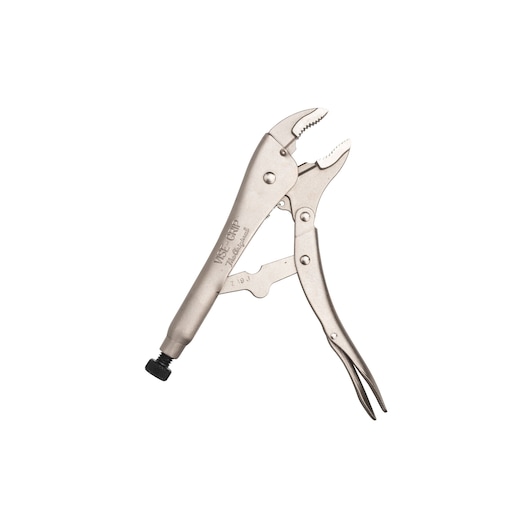 STANLEY FMHT84906-0 pince étau en acier argenté, vue latérale sur fond blanc.