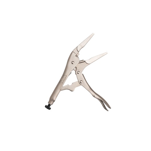 STANLEY FMHT84908-0 pince étau bec long, finition métallique, vue latérale sur fond blanc.