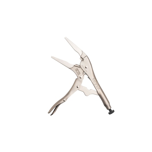 STANLEY FMHT84908-0 pince-étau à bec long, finition métallique, vue latérale sur fond blanc.