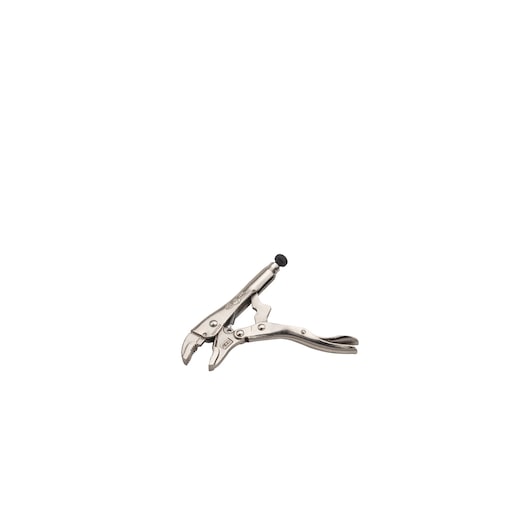 STANLEY FMHT84916-0 pince-étau en métal argenté, vue latérale sur fond blanc.
