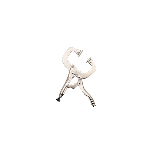 STANLEY FMHT84918-0 pince étau en C, argentée, vue de face sur fond blanc.