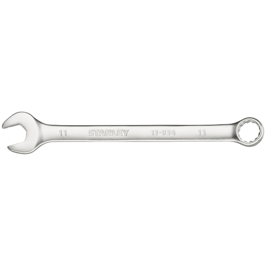 STANLEY FMMT13034-0 combinatiesleutel zilverkleurig, rechte aanzicht op witte achtergrond.