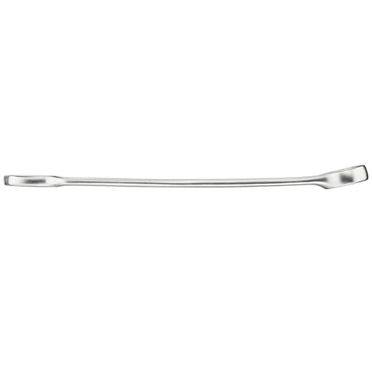 STANLEY FMMT13041-0 pied de biche plat chromé, angle latéral sur fond blanc
