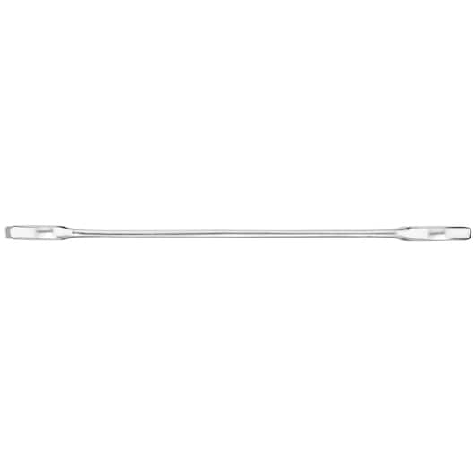 STANLEY FMMT13067-0 dubbel ringsleutel, chroomafwerking, recht van boven op witte achtergrond.