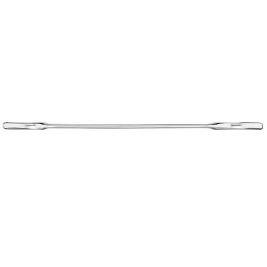 STANLEY FMMT13074-0 pied-de-biche plat à double extrémité, métal argenté, vue latérale sur fond blanc.