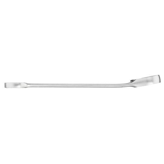 Foto van STANLEY FMMT13086-0 platte breekijzer, zilver, zijaanzicht op witte achtergrond.