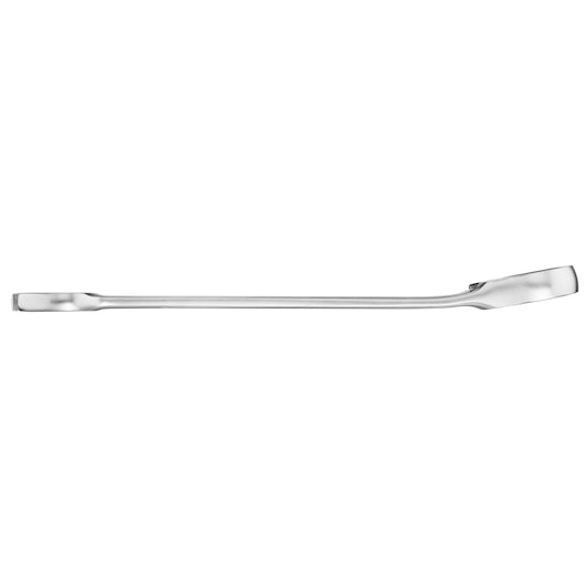 STANLEY FMMT13089-0 breekijzer, zilverkleurig, zijaanzicht, rechte hendel met hoekige punt op witte achtergrond.