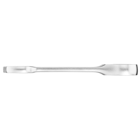 STANLEY FMMT13109-0 pied-de-biche double plat, métal argenté, vue de dessus sur fond blanc.