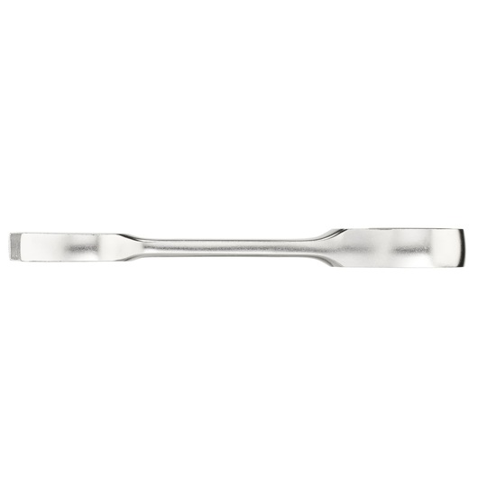 STANLEY FMMT13115-0 pied-de-biche double embout plat, métal argenté, photographie, vue latérale sur fond blanc.