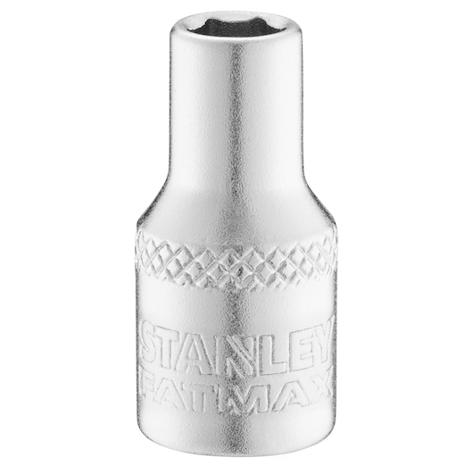 STANLEY FMMT17187-0 douille chromée, photo d'outil individuel debout sur fond blanc.