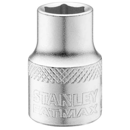 STANLEY FMMT17209-0 douille chromée, photographie, vue avant, grip moleté, FatMax.