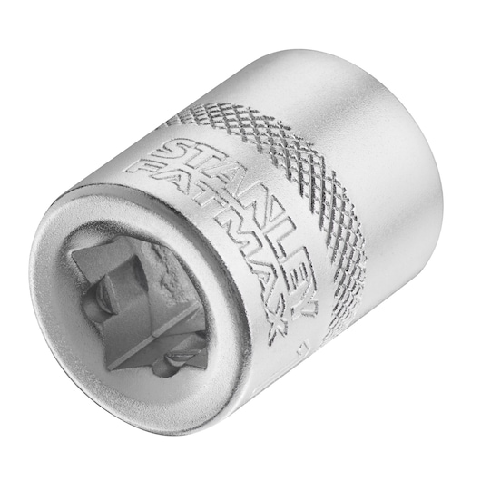 STANLEY FMMT17215-0 chromen dopsleutel fotografie, schuine weergave op witte achtergrond.