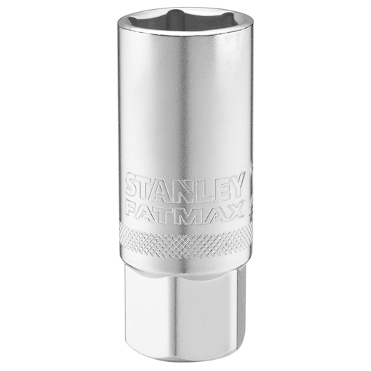 Stanley FMMT17968-0 douille hexagonale chromée, FatMax, gros plan de l’outil sur fond blanc.