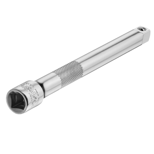 STANLEY FMMT25131-0 chromen dopsleutel verlengstuk, getextureerde grip, foto van voorkant.