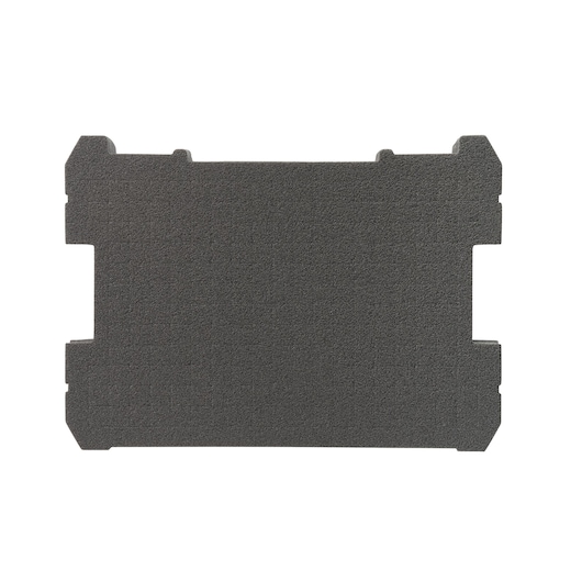 STANLEY FMST1-72365 zwarte schuimrubberen inleg, rechthoekig, opbergaccessoire, bovenaanzicht.