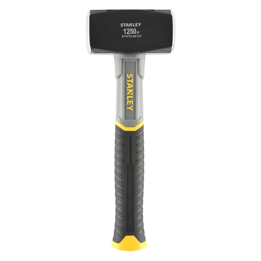 Marteau Stanley STHT0-54127, poignée noire et jaune, 1250g, présenté debout sur fond blanc.