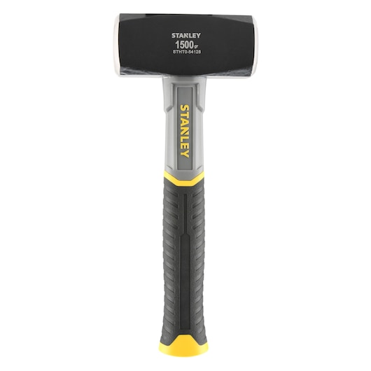 Marteau STANLEY STHT0-54128, manche noir et gris, vue de face sur fond blanc.