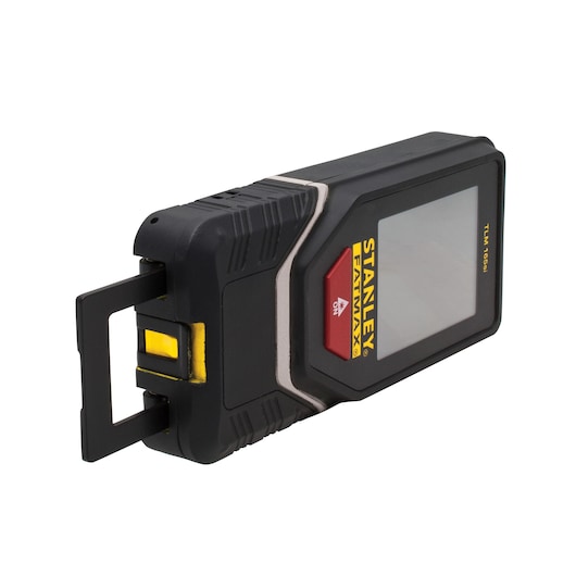 STANLEY STHT1-77142 télémètre laser vue en angle sur fond blanc