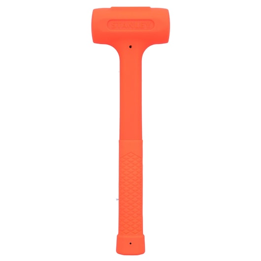 STANLEY STHT57530-0 marteau anti-rebond orange avec poignée texturée, photo produit sur fond blanc.