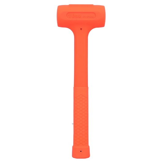 Photo du marteau anti-rebond orange STANLEY STHT57530-0, vue de face sur fond blanc.
