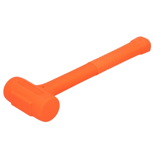 STANLEY STHT57530-0 marteau anti-rebond orange avec poignée texturée, vue latérale sur fond blanc.