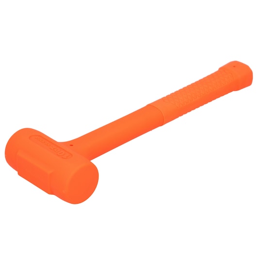 STANLEY STHT57530-0 marteau anti-rebond orange, poignée texturée, angle latéral, photographie.