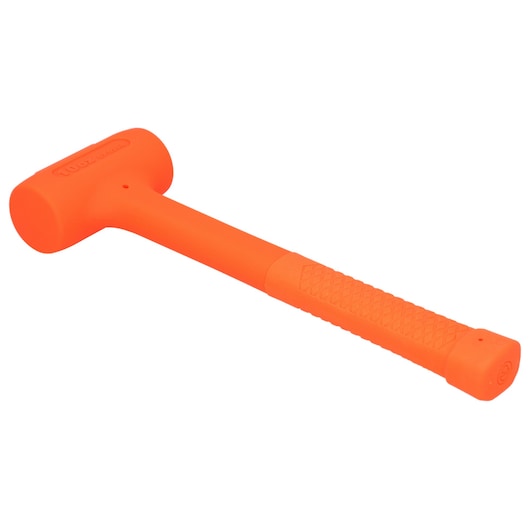STANLEY STHT57530-0 marteau anti-rebond orange avec poignée texturée, vue en angle sur fond blanc.