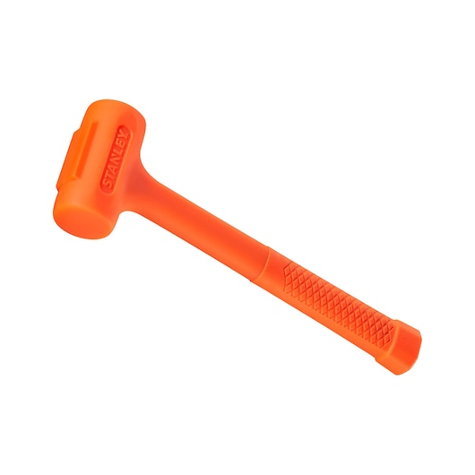STANLEY STHT57530-0 marteau anti-rebond orange, manche à prise texturée, vue latérale sur fond blanc.
