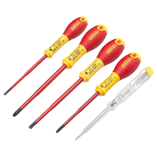 STANLEY® FATMAX® VDE Schroevendraaiers PZ Slim Set (5 stuks)
