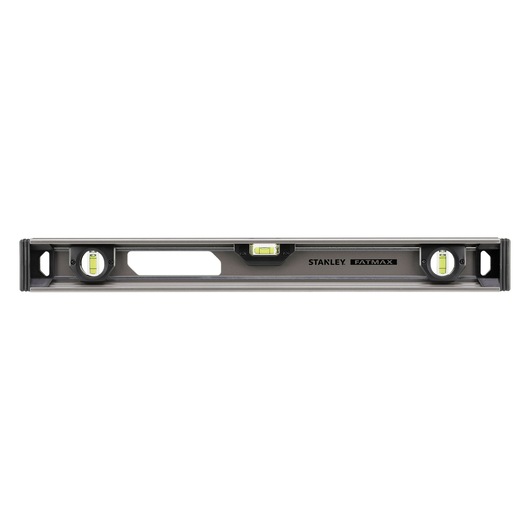STANLEY XTHT1-42131 waterpas met drie libellen en handgreep, vooraanzicht op witte achtergrond.